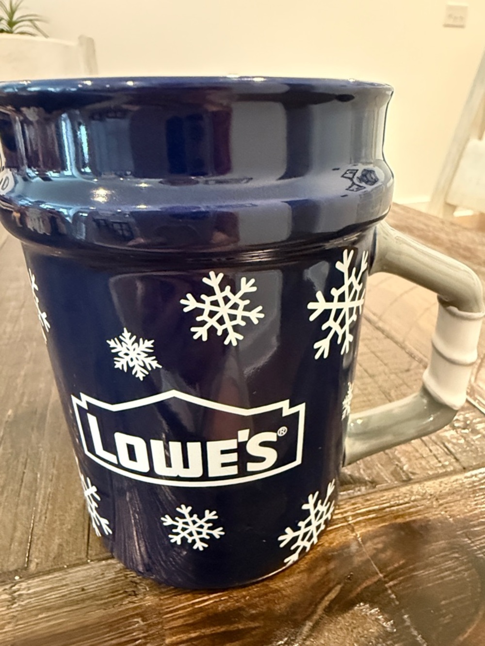 Lowe’s Ceramic Coffee Mug 2025 Limited Edition  Blue Mini Bucket Mug